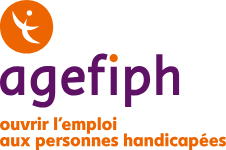 Logo de l'Agefiph figurant dans la page Contact.  Les personnes en situation d'handicap peuvent prendre contact avec Hélène MERLIN, CEO de My Skill Boost